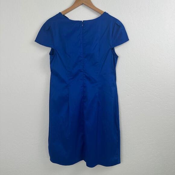 Suzi‎ Chin for maggy boutique Dress Womens 12 Royal Blue Cap Sleeves - Picture 4 of 9